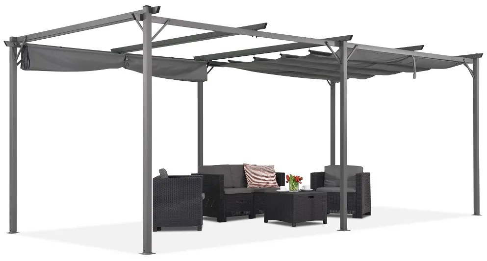 Brown La Palma 3x6m Garden Point pergolă terasă