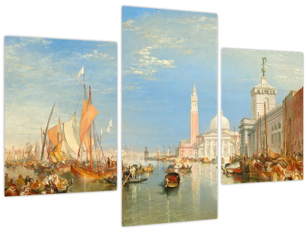 Tablou - Joseph Mallord William Turner, Venice the Dogana and San Giorgio Maggiore, reproducere (90x60 cm)