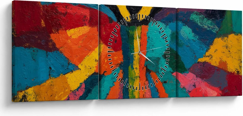 Tablou - Înger pictat (cu ceas) (90x30 cm)