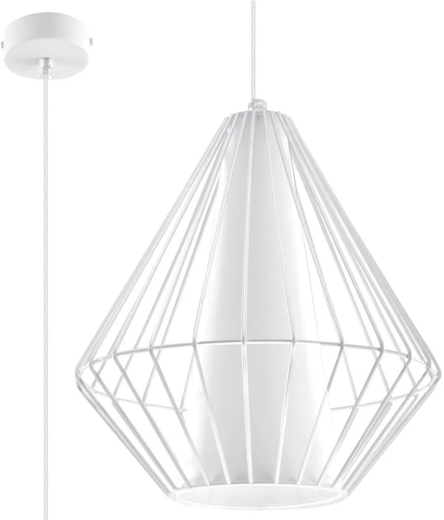 Sollux Lighting Demi lampă suspendată 1x60 W alb SL.0297