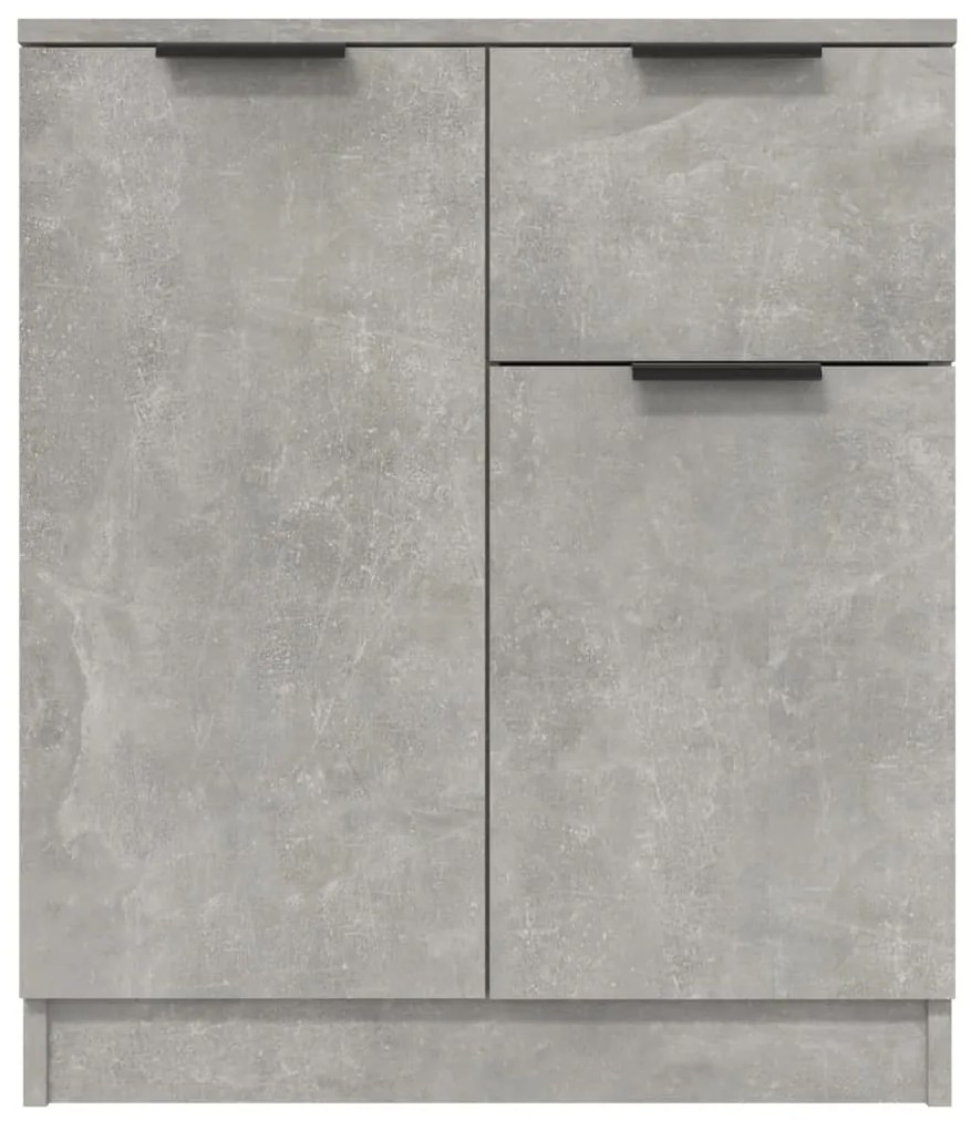 Servanta, gri beton, 60x30x70 cm, lemn prelucrat 1, Gri beton