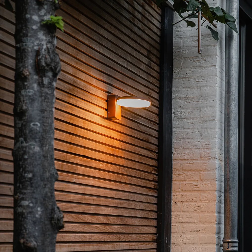 Lampă de perete modernă exterioară maro ruginiu cu LED inclus IP54 - Esmee