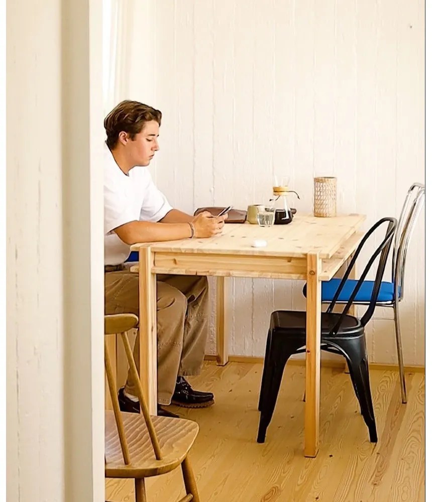 Masă de dining din lemn de pin 75x134 cm Tuck – Karup Design