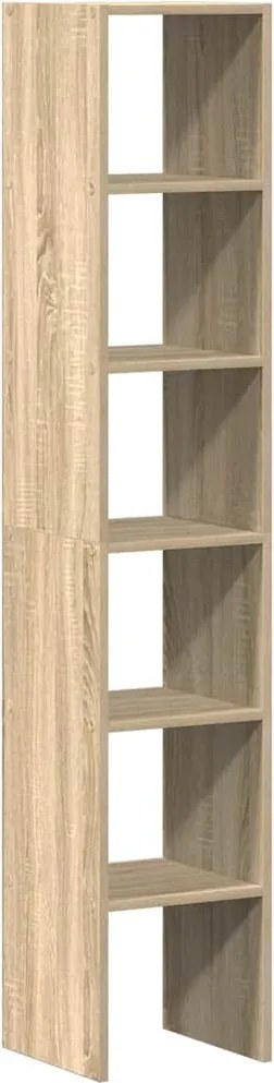 vidaXL Biblioteci 2 buc Stejar Sonoma stivuibile Lemn prelucrat