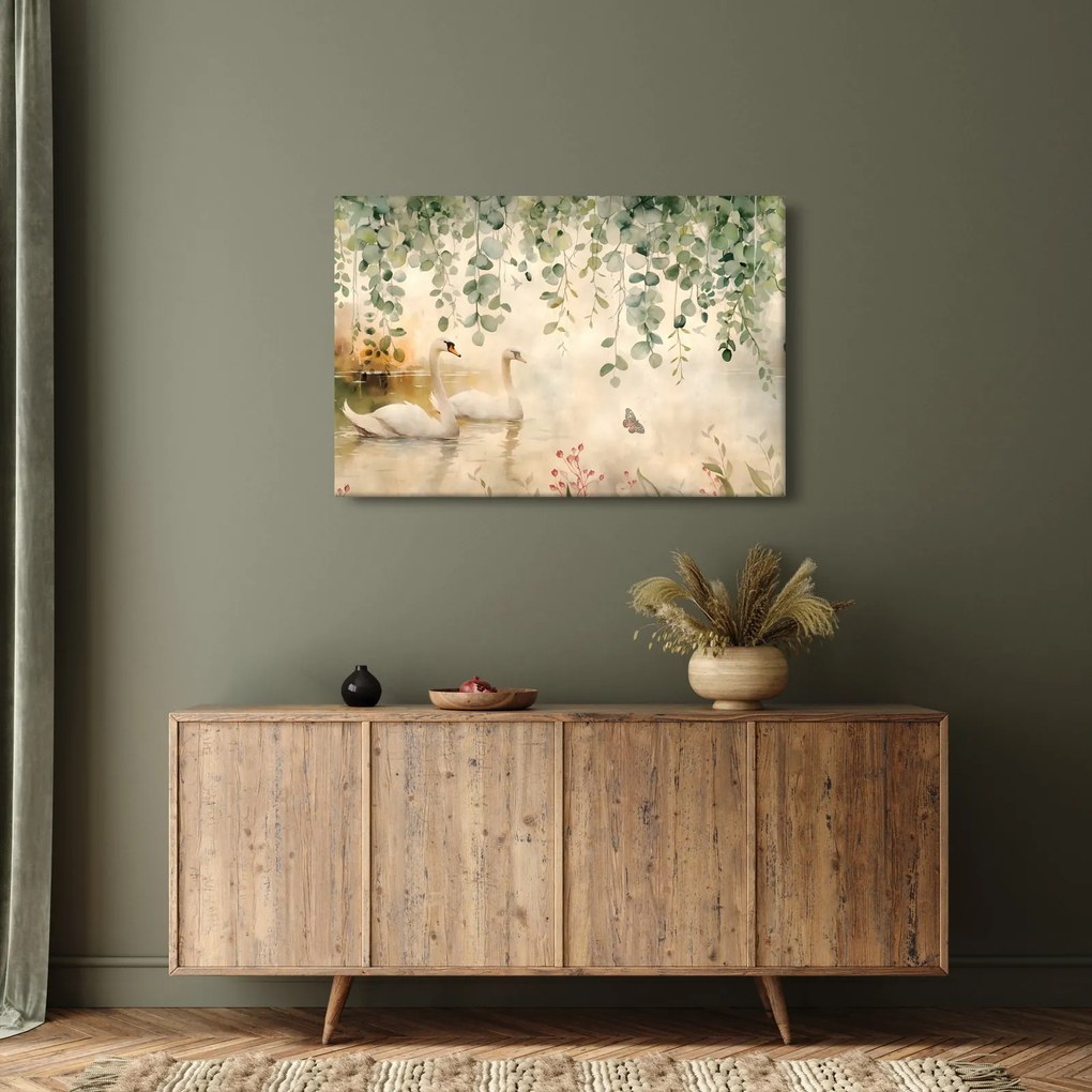 Tablou - Lac, acvariu (90x60 cm)