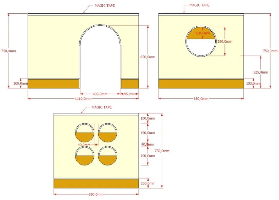 Draperie pentru copii pentru pat Forrest – Vipack