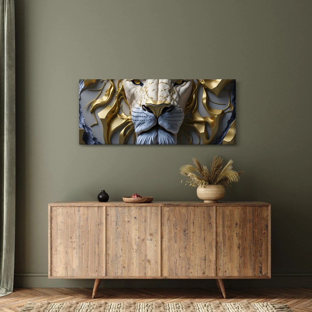 Tablou - Cap de Leu (120x50 cm)