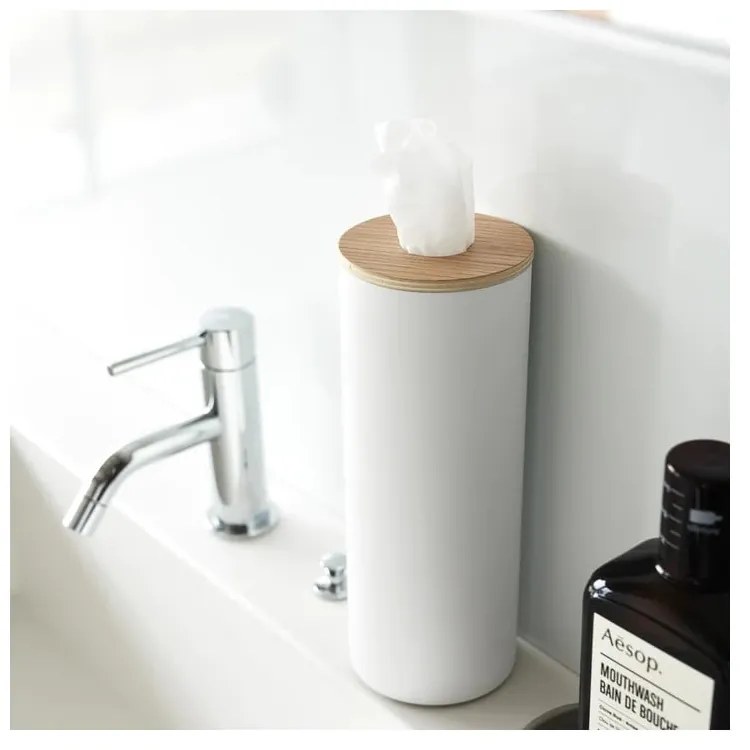 Suport pentru șervețele din metal alb Rin – YAMAZAKI