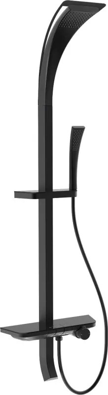 Mexen Sonic set de duș aplicat cu stropitoare și baterie, negru - 78110-70