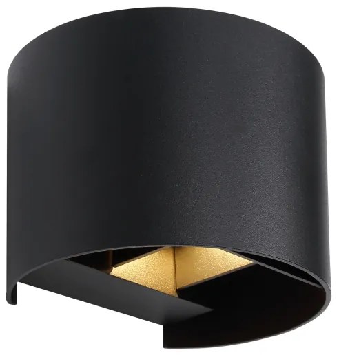 Aplică LED de exterior VERONIKA 2xLED/3W/230V IP44 negru Globo 34168RB