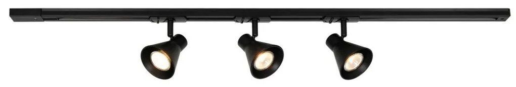 Set, Sina 1 metru Nordlux Link cu 3 Spoturi directionabil Eik negru