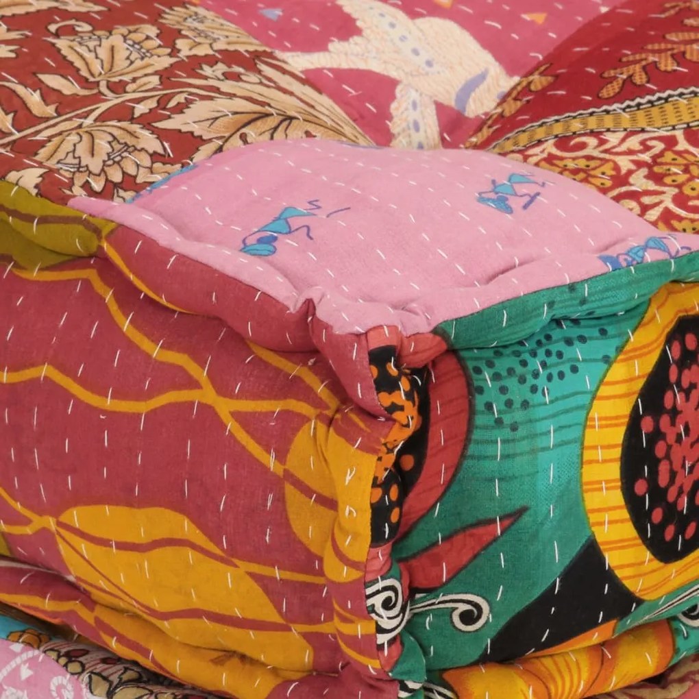 Fotoliu puf modular cu perna, model petice, material textil 1, Peticit, Canapea coltar cu perna