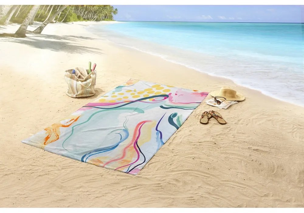 Prosop de plajă din catifea 100x180 cm Magic – Good Morning