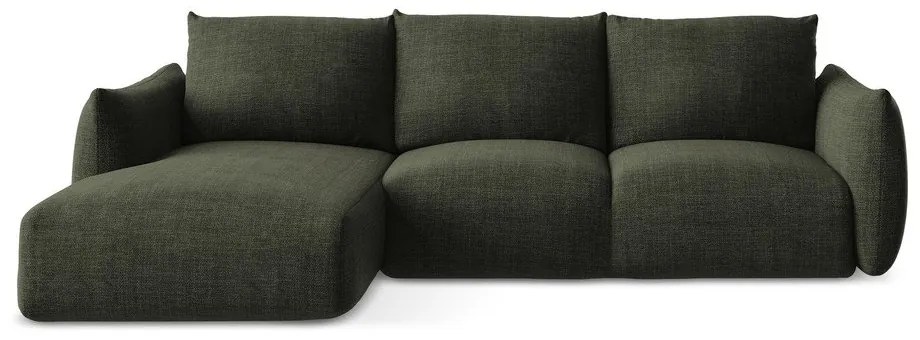 Colțar verde extensibil (cu colț pe partea stângă/cu șezlong) Leila – Makamii