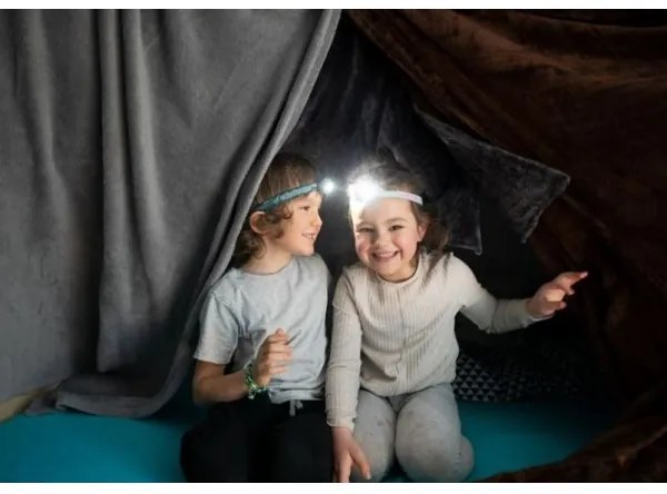 Ledlenser KIDLED4R DINO - Lanternă frontală LED pentru copii, reîncărcabilă, cu reglare a luminozității, IPX4, 40 lm, 18 h, verde