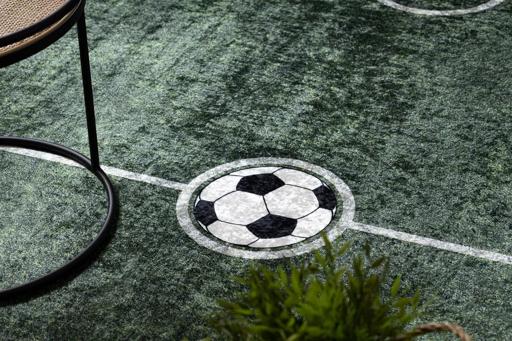 BAMBINO 2138 covor lavabil Teren, fotbal pentru copii anti-alunecare - verde