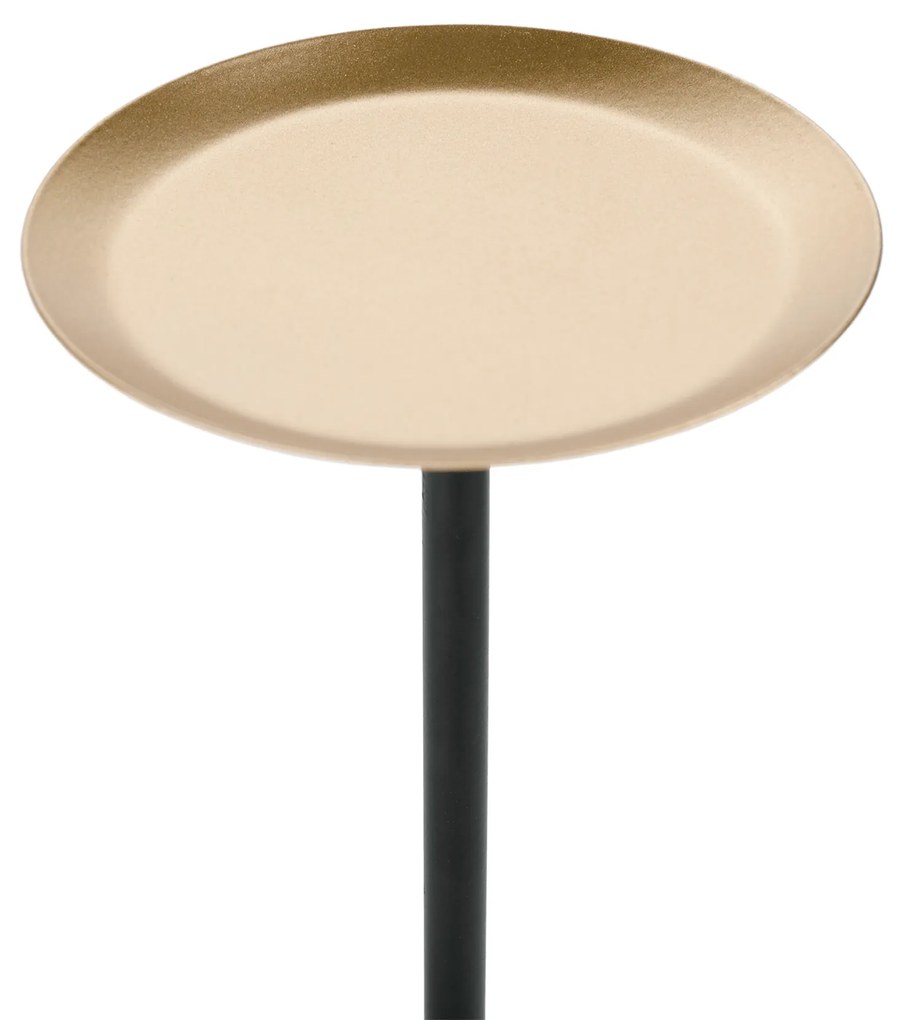 Sfeşnice, set de 3, negru / auriu, metal, CINDRO