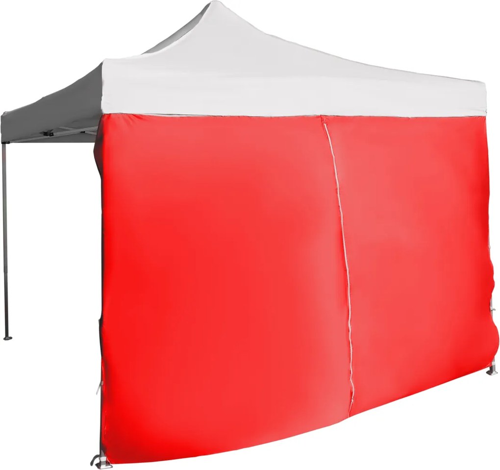 Perete lateral  4,5m cu ușă - hexagonal, Roșu