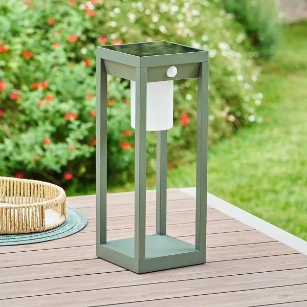 Hesperide - Lanternă solară cu LED PIKY LED/3,7V 2600 mAh 40 cm IP65 verde