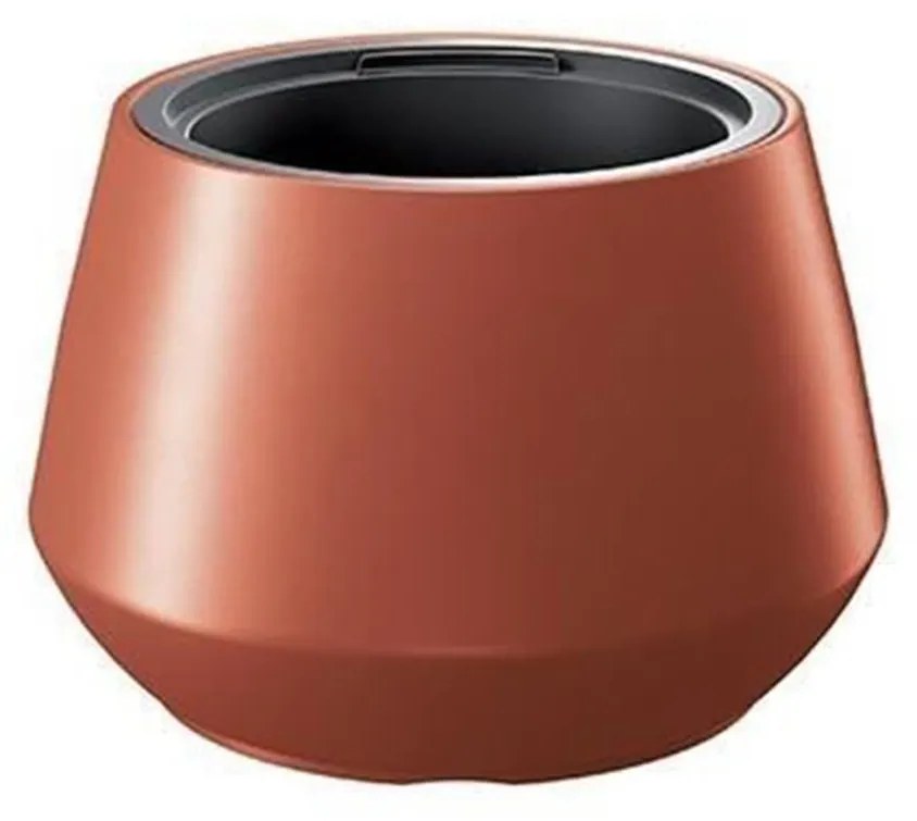Ghiveci decorativ de flori, rotund, cupru, 43.6x30 cm, Heos