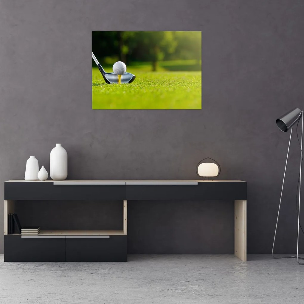 Tablou pe sticlă - Golf (70x50 cm)