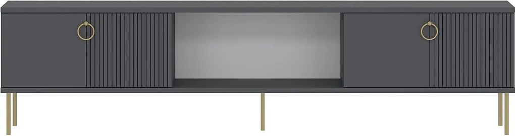 Comoda TV, Hanah Home, Paye, 180x45x30 cm, Antracit