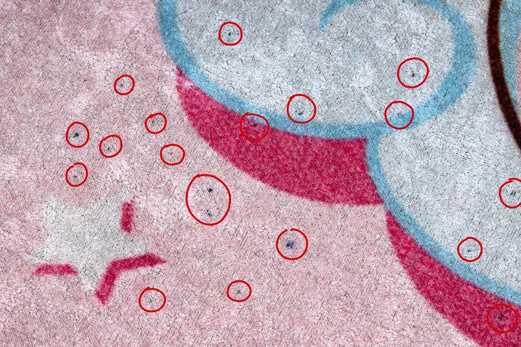 JUNIOR 51855.804 covor lavabil Inorog, nori pentru copii anti-alunecare - roz - SECUNDAR-COTATI PRODUSUL