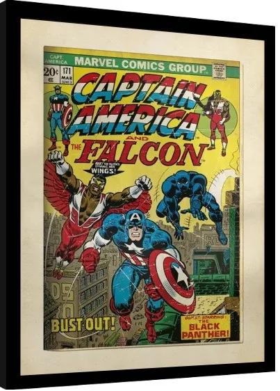 Poster înrămat Marvel Comics - Captain America