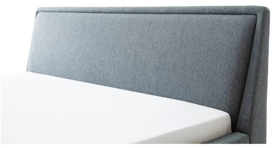 Pat matrimonial verde/albastru tapițat fără somieră 180x200 cm Frieda – Meise Möbel