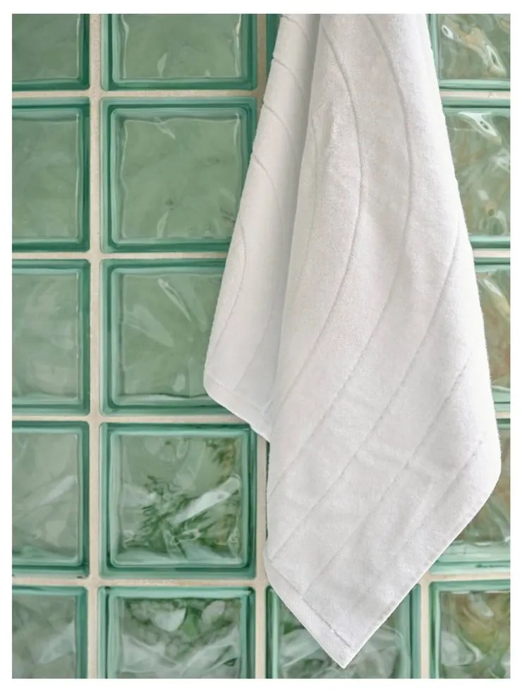 Prosop gri deschis din bumbac din frotir 70x140 cm Time – Zone