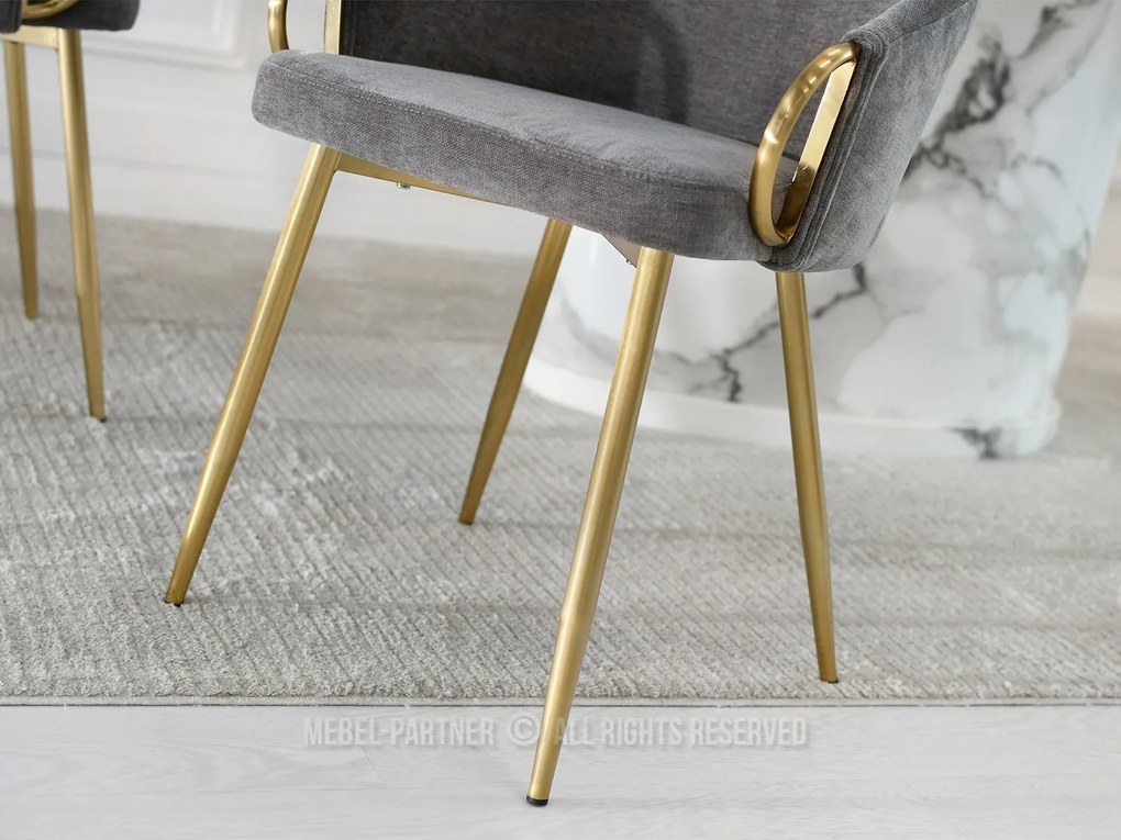 Scaun Carma K (gri + auriu). Promo -18%. 1111003