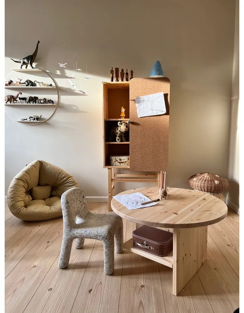 Fotoliu de relaxare pentru copii gri închis Mini Nido - Karup Design