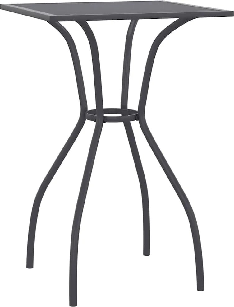 vidaXL Masă de grădină, antracit, 50x50x72 cm, plasă din oțel
