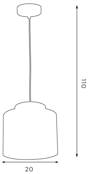Lustră pe cablu HAVARD 1xE27/60W/230V neagră/alămie