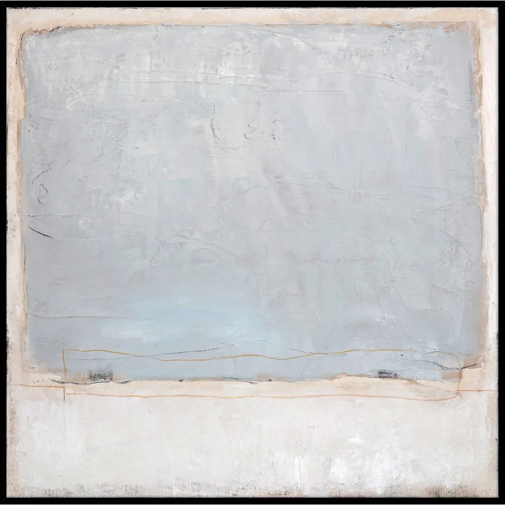 Tablou pictat manual 100x100 cm Blue Inside – Malerifabrikken