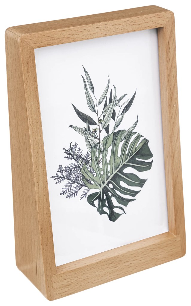 Rama foto din lemn de stejar, 10 x 15 cm