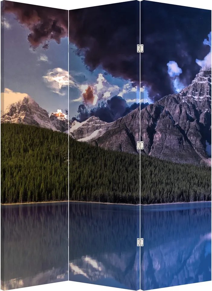 Paravan - Lac și munți (126x170 cm)