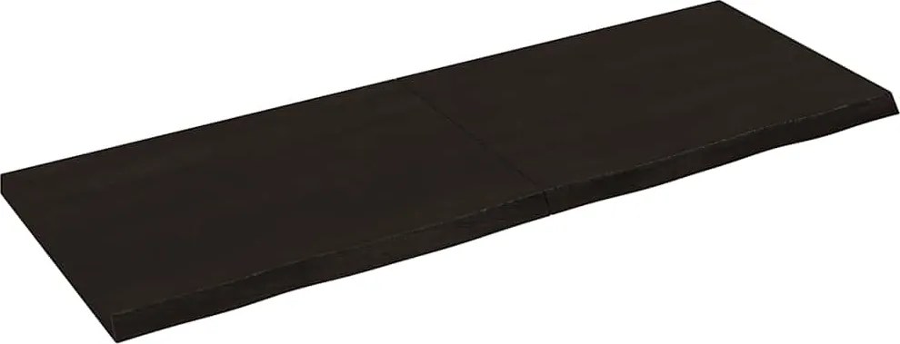 vidaXL Raft de perete maro închis lemn masiv stejar tratat