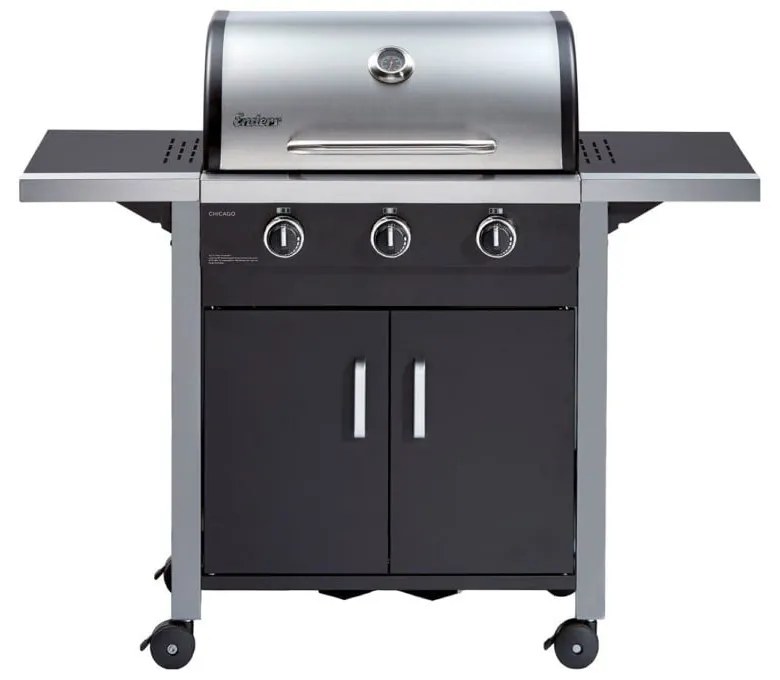 Grătar cu gaz pentru exterior ENDERS Chicago 3, negru