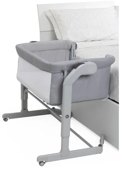 Pătuț pentru bebeluși Chicco 2v1 NEXT2ME MAGIC EVO gri deschis