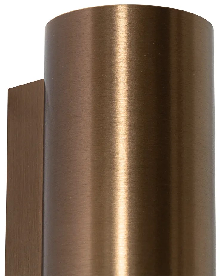 Aplică modernă bronz închis rotundă cu 2 lumini - Sandy