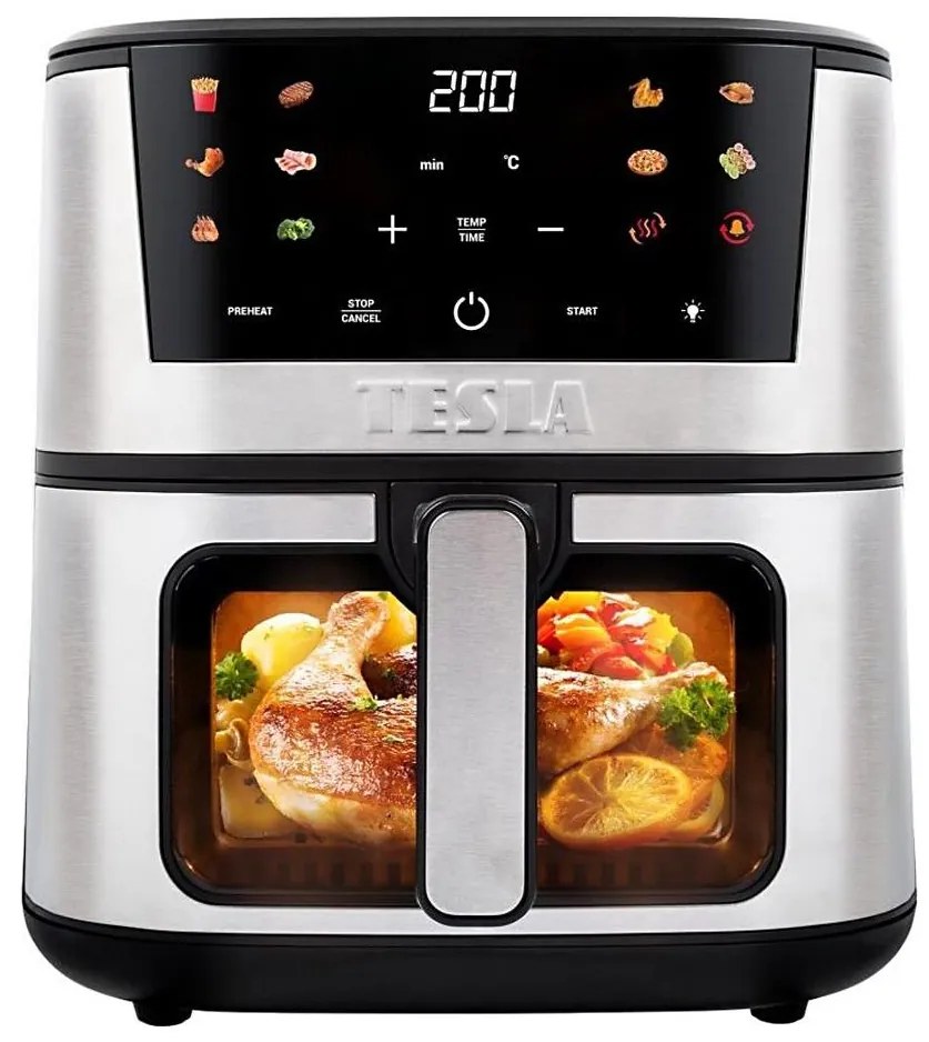 Friteuză cu aer cald digitală multifuncțională TESLA Electronics AirCook 7 l 1600W/230V