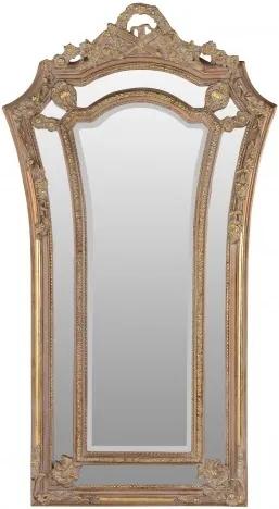Oglinda dreptunghiulara maro cu rama din lemn 115x207 cm Baroque Versmissen