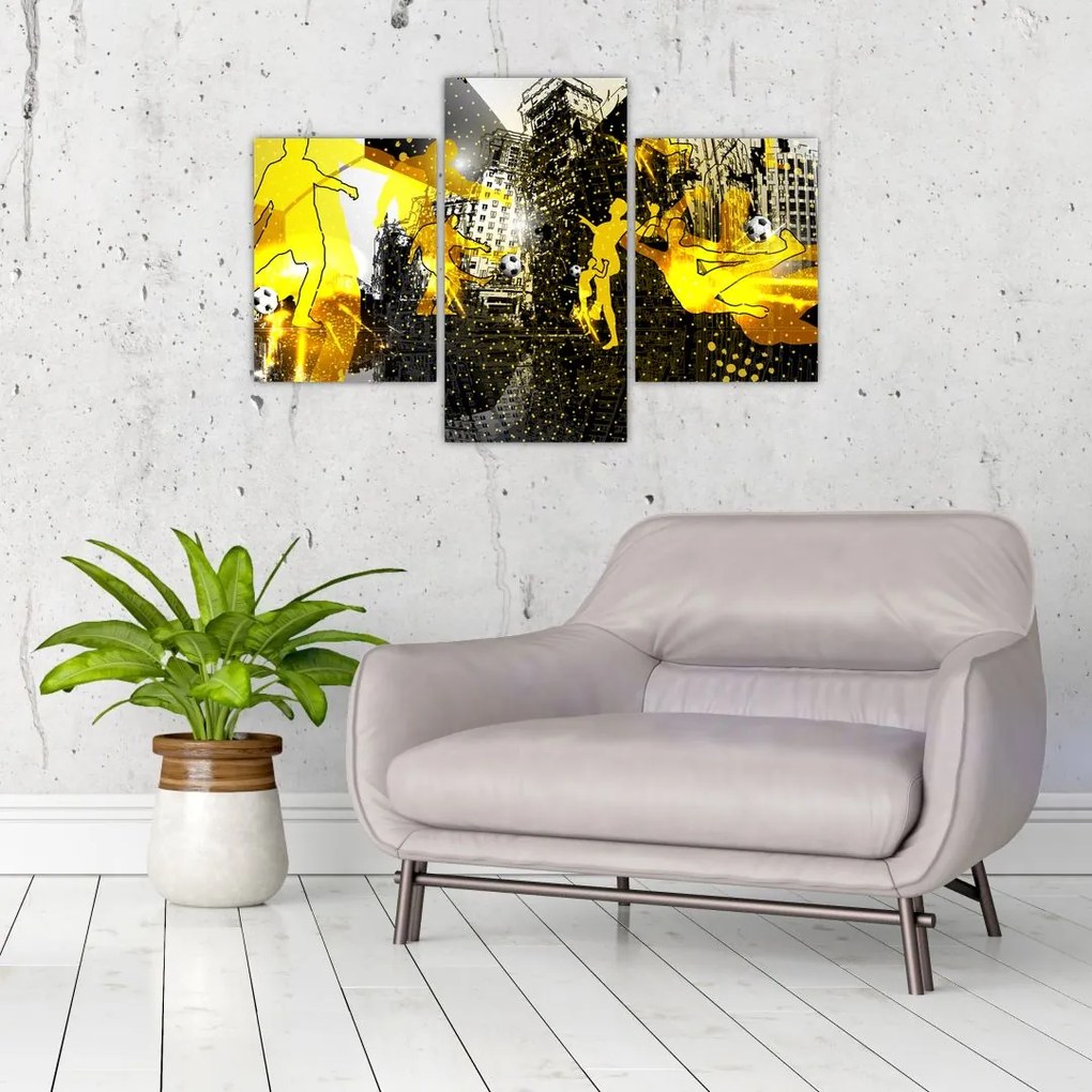 Tablou - Fotbal în marele oraș (90x60 cm)