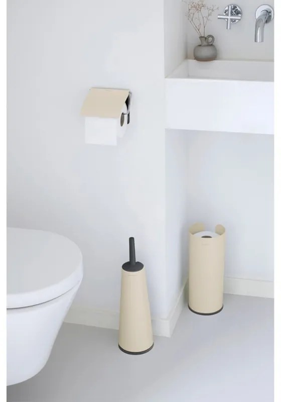 Set de accesorii pentru toaleta Brabantia ReNew 1006267, 3 piese, Rezistent la coroziune, Bej