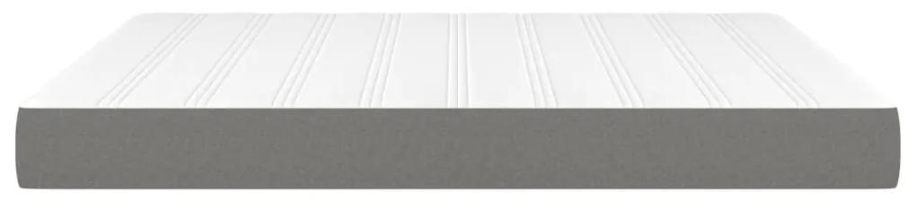 Saltea de pat cu arcuri, gri inchis, 160x200x20 cm, textil Morke gra, 160 x 200 cm