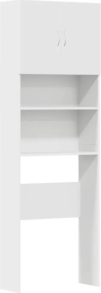 vidaXL Dulap pentru mașină de spălat alb 64x24x190 cm lemn prelucrat