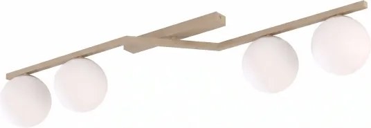 Plafonieră NATON 4xE14/10W/230V bej/albă
