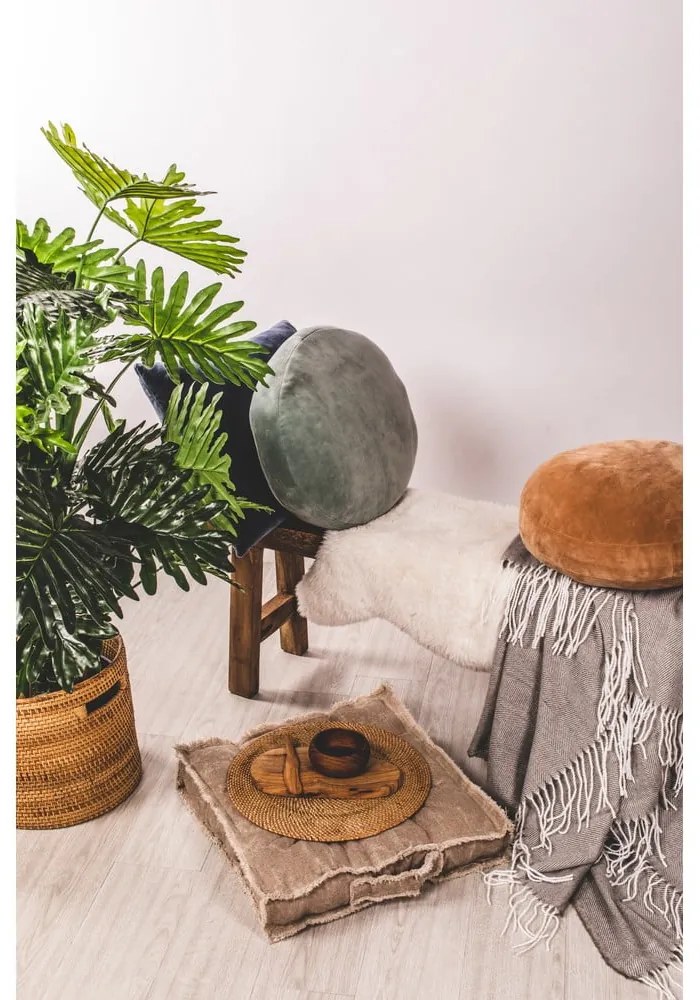 Pernă decorativă din microfibră Tiseco Home Studio Marshmallow, ø 40 cm, portocaliu