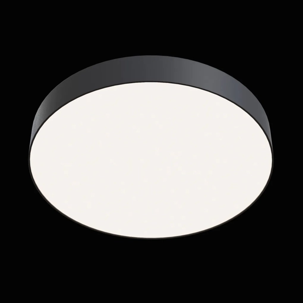 Plafoniera LED design tehnic ZON negru MYC032CL-L48B4K